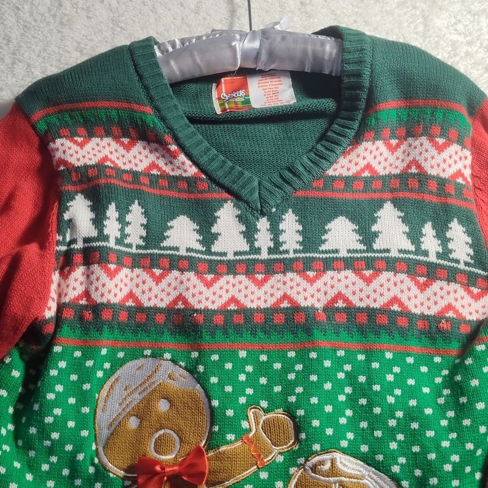 Ugly Christmas sweater with Gingerbread people